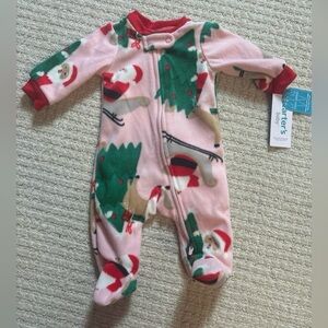 Carters fleece sleeper size newborn NWT